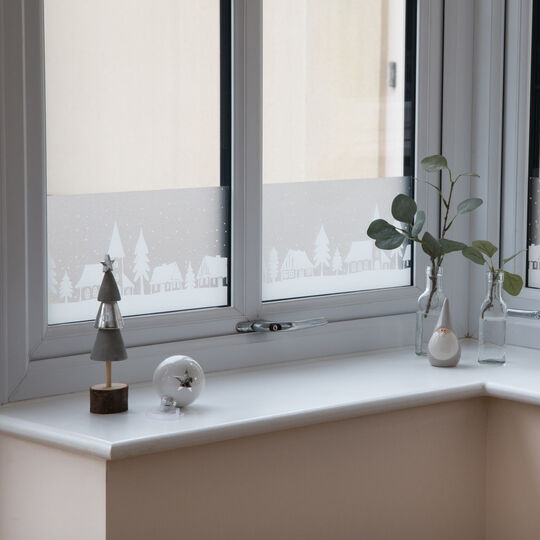 Fensterfolie static window border Winter Homes image number null